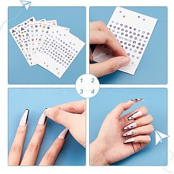 12 Blatt Nagelkunst-Aufkleber mit 3 Stilen und bösem Blick-Muster.&nbsp;DIY-GA0004-14