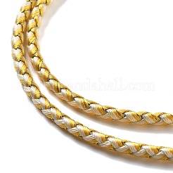 Fabrication de colliers tressés en cordon polyester&nbsp;MAK-L043-03G-10