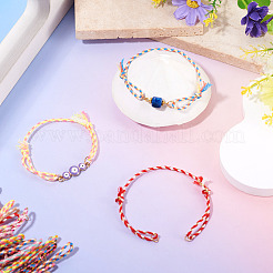 36 Stück 12 Farben Polycotton-Kordel zum Basteln von Armbändern&nbsp;BJEW-TAC0053