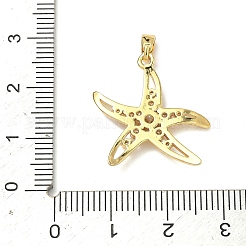 Messing micro pave klare zirkonia anhänger&nbsp;KK-H254-12G
