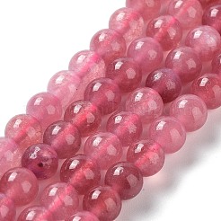 Billes de jade naturelles de teint en malaisades teintes&nbsp;G-G021-02A-09