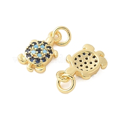 Adornos de latón micropavé de circonia cúbica&nbsp;KK-U056-44G