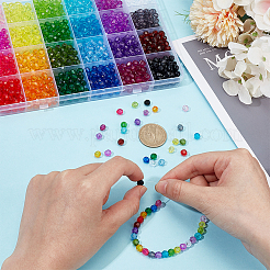 24 Farben transparente Acrylperlen&nbsp;TACR-PH0001-93B