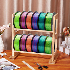 Organizador de cintas de madera&nbsp;DIY-WH0504-725