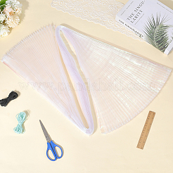 Plisseestoff aus Polyester mit Meerjungfrauenmotiv&nbsp;DIY-WH20002-673