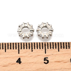 Messing Micro Pave klare Zirkonia Perlen&nbsp;KK-K300-02B-P