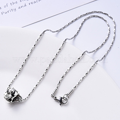 Collana a maglie Boston in acciaio inossidabile 304 anti-ossidazione&nbsp;NJEW-S420-006C-P