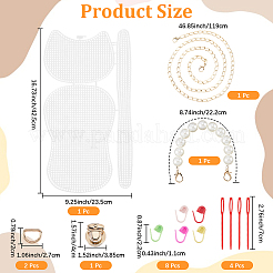 DIY-Sets zum Stricken und Häkeln von Plastiktaschen&nbsp;DIY-CP0012-64