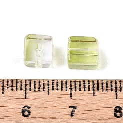 Perles de verre transparentes de peinture de cuisson&nbsp;DGLA-N005-01A-06