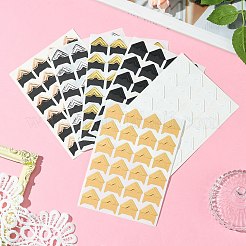 12 Stück 6 Stile Retro Heißprägepapier Fotoecke selbstklebende Aufkleber&nbsp;AJEW-CJ0001-53