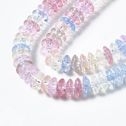 Perle di vetro crackle&nbsp;X-GLAA-S192-B-004M