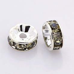 Perline distanziatori strass in ottone&nbsp;RB-A014-Z10mm-12S-NF