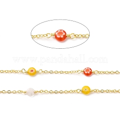 Handgefertigte Bunte Malerei-Perlenketten aus Millefiori-Glas&nbsp;CHC-M024-16G