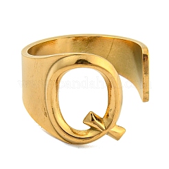 Anelli polsini in acciaio inox 201 con placcatura sotto vuoto pvd&nbsp;RJEW-Z032-01G-Q