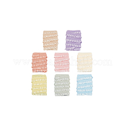8 pièce de bordure en dentelle élastique à volants en polyester de 1 m&nbsp;OCOR-NB0001-93A