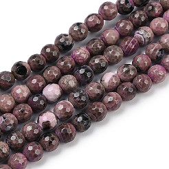 Naturbrand Knistern Achat Perlen Stränge&nbsp;G-C082-A01-35