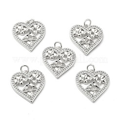 Colgante micropavé cubic zirconia de latón&nbsp;KK-E068-VB124