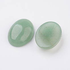 Natürliche grüne Aventurin flach zurück Cabochons&nbsp;G-G741-30x40mm-14