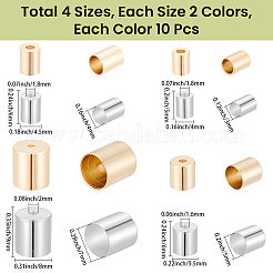 80 embout de cordon en laiton de 8 styles&nbsp;KK-CN0003-46