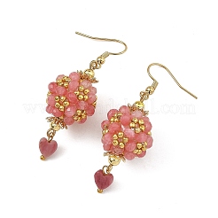 Boucles d'oreilles pendantes en verre&nbsp;EJEW-MZ00814