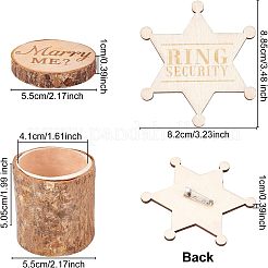 Distintivo di sicurezza con anello a stella&nbsp;AJEW-FG0001-95
