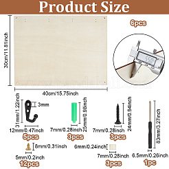 Leere Wärmeübertragungs-Fototafel aus Holz&nbsp;DIY-WH0750-200