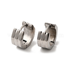 Pendientes de aro de acero inoxidable 304&nbsp;EJEW-L302-01P
