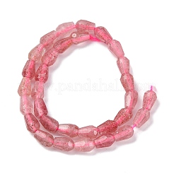Chapelets de perles aux fraises en quartz naturel&nbsp;G-C080-B01-01A