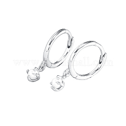 Pendientes de diseño sencillo con perlas de imitación plateadas S925 para mujer&nbsp;TS0861-2