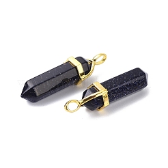 Synthetische blaue goldstone spitze Anhänger&nbsp;G-G025-01G-25
