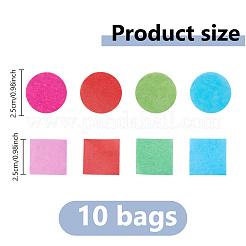 10 bolsa de confeti de papel redondo y plano&nbsp;DIY-ME0002-97