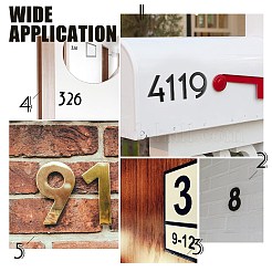 Privatadresse aus Edelstahl&nbsp;DJEW-WH0010-06EB