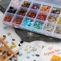 DIY gemischter Steinsplitter-Perlen-Schmuckset&nbsp;DIY-FS0002-35