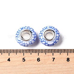 Undurchsichtiges Harz europäische Perlen&nbsp;RESI-C055-01G