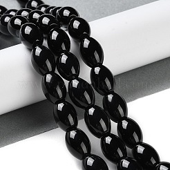 Fili di perle di agata onice nero naturale&nbsp;G-NH0019-C05-09