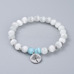 Charm-Armbänder aus chirurgischem Edelstahl 316 mit Zirkonia&nbsp;BJEW-JB04516
