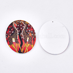 Gros pendentifs en bois imprimés&nbsp;WOOD-S050-11A-20