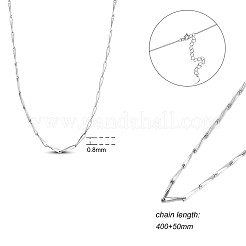 Colliers chaîne à 925 maillon en argent sterling plaqué rhodium&nbsp;JN986A