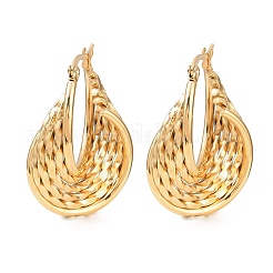 Pendientes de botón con aro giratorio de acero inoxidable 304&nbsp;EJEW-P324-10G