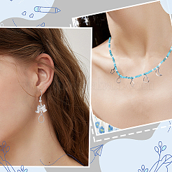 120 pièce 5 styles breloques en acier inoxydable 304&nbsp;STAS-SC0020-90B
