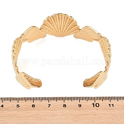 Bracciali rigidi da donna in acciaio inossidabile 304 a tema oceano&nbsp;SA-Z002-03G-02