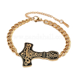 304 Edelstahl-Emaille-Gliederarmbänder&nbsp;BJEW-P356-01B-G