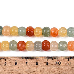Natürliche goldene Seidenjade & grüner Aventurin & rote Aventurinperlenstränge&nbsp;G-T144-A09-01