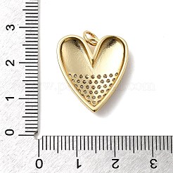 Ottone micro spianare pendenti zirconi&nbsp;KK-H519-10G