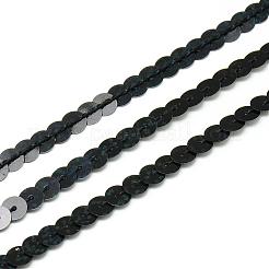 Perles de paillette en plastique écologiques&nbsp;PVC-Q087-6mm-M50