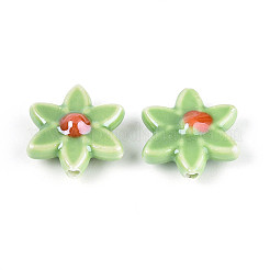 Perles en porcelaine manuelles&nbsp;PORC-N008-10D-01