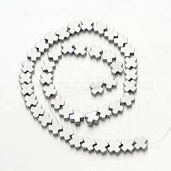Electroplate non magnetici ematite sintetico fili di perline&nbsp;G-F300-51-01