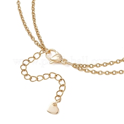 Colgante de hada y corazón de acero inoxidable 304&nbsp;NJEW-JN05810-01