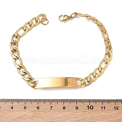 Braccialetti identificativi in acciaio inossidabile 304&nbsp;BJEW-Z178-13G-01