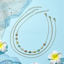 Conjuntos de collares de latón para mujer&nbsp;NJEW-JN04805